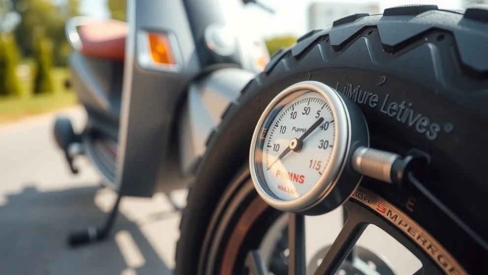 Vilket lufttryck ska din moped ha i däcken