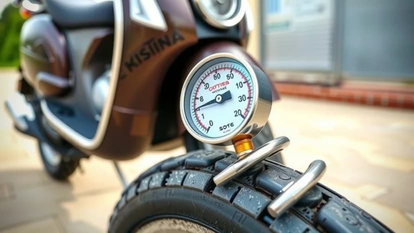 Vilket lufttryck ska din moped ha i däcken
